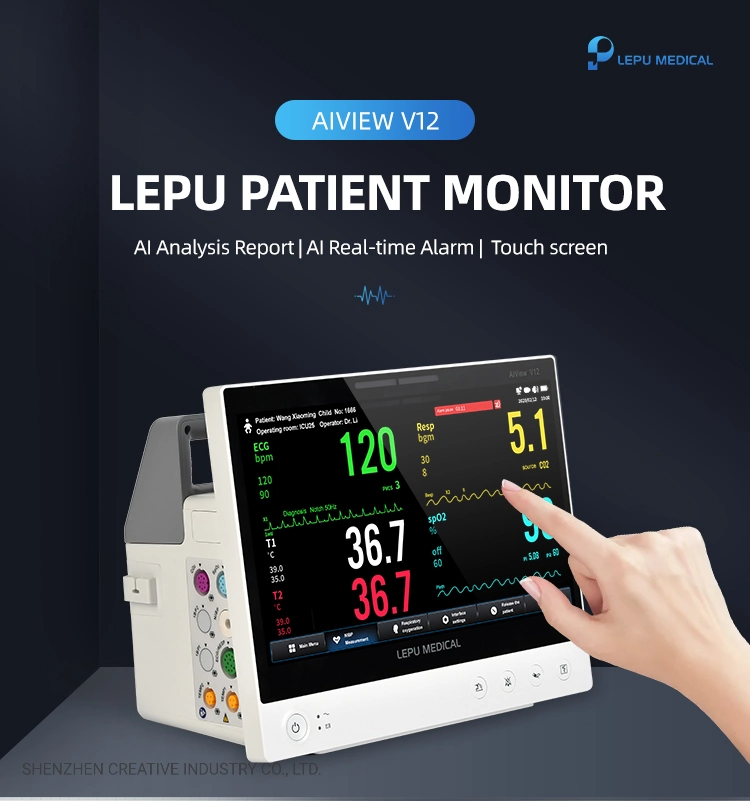 Lepu12 Lead ECG Modular Patient Monitor Remote Patient Monitoring Devices