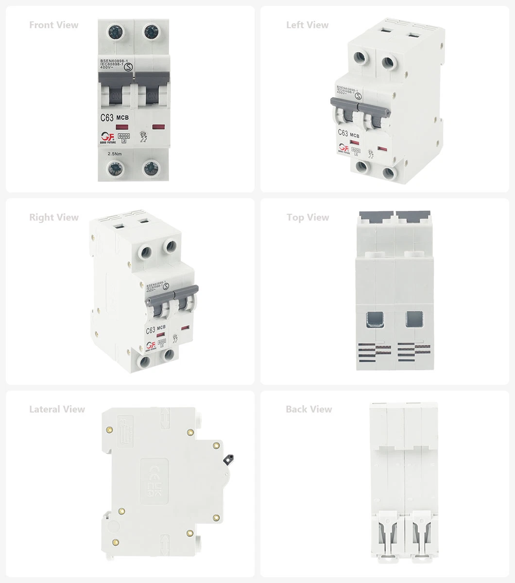 6ka 1p 2p 3p 4p 6-63A Miniature Circuit Breaker MCB