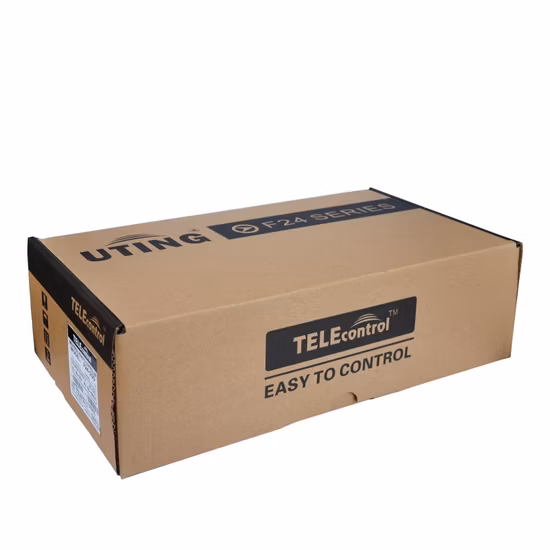 Control remoto por radio industrial de grúa aérea de dos velocidades con 12 botones para grúa torre F24